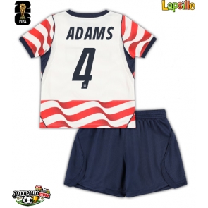 Yhdysvallat Tyler Adams #4 Kotipaita Lapsille MM-kisat 2026 Lyhythihainen (+ shortsit)